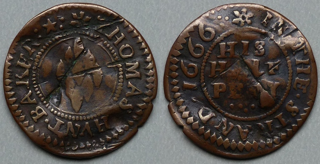 Strand, Thomas Hunt 1666 halfpenny